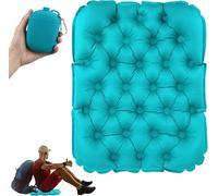 Sept-Tapis D'assise Pliable Coussin D'assise Gonflable Pour L'ext¿¿Rieur Portable Tapis De Sol Camping Tapis Si¿¿Ge Ext¿¿Rieur Tapis Sol Isolant Thermique, Pour Aventures En Plein Air Randonn¿¿E Bleu