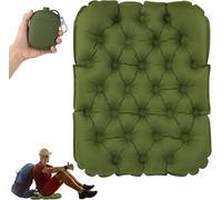 Sept-Tapis D'assise Pliable Coussin D'assise Gonflable Pour L'extérieur Portable Tapis De Sol Camping Tapis Siège Extérieur Tapis Sol Isolant Thermique, Pour Aventures En Plein Air Randonnée Vert