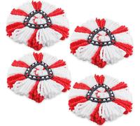 Sept-Têtes De Balai De Remplacement Pour Vi-Leda Turbo Rotating Mop Parts Replacement Heads - Cleaning Mop Head For Easywring&clean