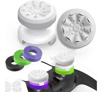 Sept-Thumbsticks Grip Joystick Ps5 - Fps Capuchons Joystick Ps5 & Ps4 Accessoires Manette Ps4 5 Set, 2 Controller Thumb Grip + 3 Anneaux De Précision Grips À Aide Avec Viser, Réduire Pouce Fatigue