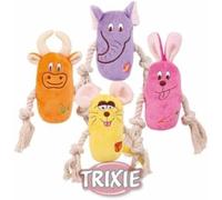 SEPT-Trixie animal avec corde, peluche - coloris aléatoire