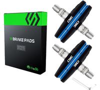 Sept-V-Brake Lot De 2 Paires De Patins De Frein 70 Mm Pour Shimano Noir/Bleu