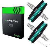 Sept-V-Brake Lot De 2 Paires De Plaquettes De Frein Pour Shimano Noir Vert 55 Mm