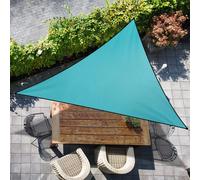 Sept-Voile D'ombrage, Triangulaire 3x3x3 M Voile D'ombrage Auvent Imperméable Uv Blocage Soleil Voile Abri Pour Cour Jardin Extérieure Patio Carport Pelouse Piscine, Bleu