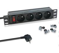 Sept-Waytex 37489 Pdu Multiprise Rackable 10 Pouces Bandeau 4 Prises Avec Interrupteur Pour Coffret