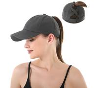 Sept-Yamee Casquette De Baseball Femme Homme Casquette Été Mixte Casquette De Sport Anti Uv Casquette De Queue De Cheval Pour Running Golf Cyclisme Randonnée(Tour De Tête : 57-58 Cm)