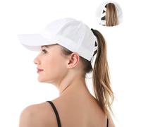 Sept-Yamee Casquette De Baseball Femme Homme Casquette Été Mixte Casquette De Sport Anti Uv Casquette De Queue De Cheval Pour Running Golf Cyclisme Randonnée(Tour De Tête : 57-58 Cm)