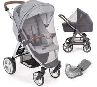 Sept-Zamboo Moustiquaire Poussette Et Landau Universelle, Filet Anti Moustique, Insecte Et Guêpe, Protection Fine Et Résistante, Sac Inclus, Lavable - Gris