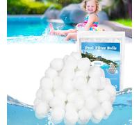 SeptAm Balle filtrante Piscine,1400g balles filtrantes Piscine Peut remplacer 50kg Sable filtrant,Convient à Divers systèmes Filtration,Convient aux piscines intérieures et extérieures,Réutilisables