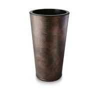 Septe Maison Deluxe Home Decor Vase en Eco-Cuir - Vase à Fleurs Artisan Made in Italy au Design Moderne et Unique Ø 33 cm x H 61 cm (Simili Cuir, Croco)