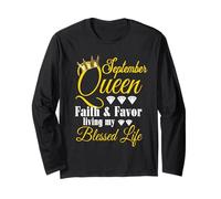 September Queen Living My Blessed Life Anniversaire Lion Vierge Manche Longue