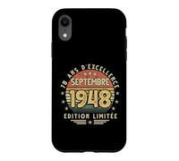 Septembre 1948 Cadeau Anniversaire Septembre 1948 78 Ans Coque pour iPhone XR