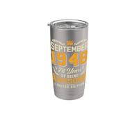Septembre 1948 Vintage 78 Years Awesome 78th Birthday Gobelet isotherme en acier inoxydable double paroi