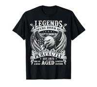 Septembre 1971 Retro 54th Birthday Gifts for Men 54 Year Old T-Shirt