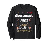 Septembre 1983 Queen Since September 1983 Birthday Girl Manche Longue