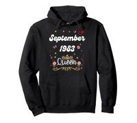 Septembre 1983 Queen Since September 1983 Birthday Girl Sweat à Capuche