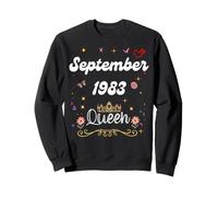 Septembre 1983 Queen Since September 1983 Birthday Girl Sweatshirt