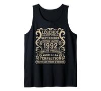 Septembre 1992-34 Ans Anniversaire Cadeau Vintage 1992 Débardeur