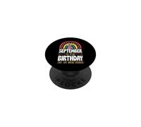 Septembre, C'est Mon Anniversaire, Oui, Tout Le Mois, Boho Rainbow PopSockets PopGrip Adhésif