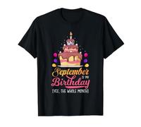 Septembre, C'est Mon Anniversaire, Oui, Tout Le Mois T-Shirt Graphique avec Valeur