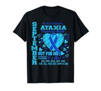Septembre est Le Mois National de Sensibilisation à l'ataxie Ruban Bleu T-Shirt