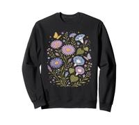 Septembre Naissance Fleurs Aster Morning Glory Cottagecore Sweatshirt