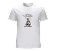 Septicflesh The Great Mass Men Cotton T-Shirt Short Sleeve White Clothes Tees L