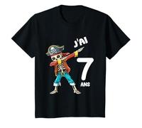 Septième anniversaire Cadeau du Dabbing Pirate 7 ans T-Shirt