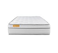 Septnuits Matelas 90x190 Memo Luxe Ressorts ensachés + mémoire de Forme 5 Zones de Confort Maxi épaisseur | Epaisseur : 26 cm | Confort : Equilibré