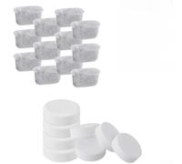 Septoolshop Kit de filtre et de tablette de nettoyage pour machine à café compatible avec NJ ES501 ES601 ES651 ES655CO ES701, solution de détartrage pour l'entretien des expresso et les appareils de