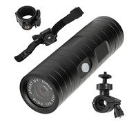 Septpenta Caméra de Casque de Moto de Vélo avec Support à 360 Degrés, 1080P 8Mp 170 Degrés Grand Angle Étanche Mini Caméra d'action Vidéo Sportive, pour Moto de Vélo