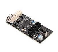 Septpenta Carte Adaptateur USB3.2 Gen1 vers 19 Broches de Type E, 5 Gbps GENESYS GL3510 Master Control Carte D'Extension USB3.0 vers 19 Broches, Linux pour Win 7 8 10 11, Carte Adaptateur 19 Broches