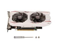 Septpenta Carte Graphique GTX1050TI 4 Go, GDDR5 128 Bits 1291 MHz GPU Clock 7008 MHz Carte Graphique de Bureau, Interface DP HDMI DVI Plug and Play Double Ventilateurs pour PC de Bureau