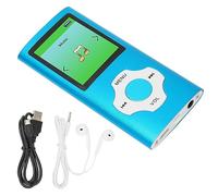 Septpenta Lecteur MP3, Lecteur de Musique MP3 avec Mémoire de 32 Go, Carte SD, Écran LCD Numérique Classique de 1, 8 Pouces, Lecteur de Musique MP3 pour Enfants avec Haut Parleur(Azur)