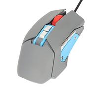 Septpenta Souris de Programmation Macro, Macro Programmée 9 Boutons 800, 1000, 1600 DPI Souris Vocale de Jeu Ergonomique, Carte Son USB Intégrée et Haut Parleur, Microphone pour Jeux de Bureau
