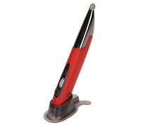 Septpenta Souris Stylo sans Fil Rechargeable Glow in The Dark, Stylo Souris Portable Silencieux Bluetooth 2.4G Double Mode pour Windows, OS, Android(Rouge)