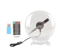 Septpenta Ventilateur D'Hologramme 3D, Projecteur D'Hologramme 3D avec Couvercle, 80 Perles LED 1080 X 160, Projecteur WiFi, Œil Nu, Affichage 3D pour Enseignes de Magasin d'affaires