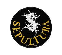 Sepultura Patch Sepultura Circular Band Logo Nouveau Officiel Noir Woven Sew On