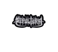 Sepultura Silver Metal Band Écusson Patch en fer brodé sur accessoire