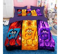 Sepustas Kids Meme 67 Enfants Parure De Lit Italian Brainrot Six Seven 6 7 Housse de Couette en Microfibre pour Enfants, Ultra Douce 140 x 200 cm 2 Kissenbezüge (80 x 80 cm) mit Reißverschluss 83