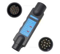 Sepzlly Testeur De Remorque 13 Broches, 12V Testeur Prise Remorque Tester Fiche Câble Câblage Circuit Outils Diagnostic Connecteur pour Caravan RV Voiture Câblage Feux Arrière Camion