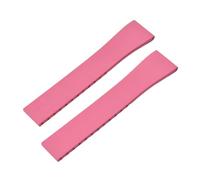 SEQLTWFC Bracelet de montre en caoutchouc CTS 16/18/19/20/21/22 mm à dégagement rapide, boucle originale, bracelet de montre FKM à découper sur mesure(Pink,SILVER BUCKLE_20MMX16MM)