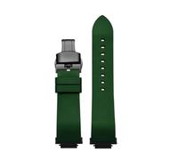 SEQLTWFC Bracelet de montre en caoutchouc fluoré GBA-800 FKM compatible avec Casio GBD-800 GMD-800 GMA-800 GA-800 for homme, bracelet de sport en silicone(Green black)