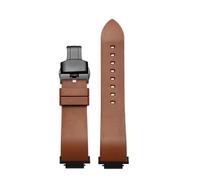 SEQLTWFC Bracelet de montre en caoutchouc fluoré GBA-800 FKM compatible avec Casio GBD-800 GMD-800 GMA-800 GA-800 for homme, bracelet de sport en silicone(Brown black)