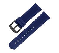 SEQLTWFC Bracelet de montre en caoutchouc Tag Heuer compatible avec les bracelets de montre Seiko 18 mm 20 mm 22 mm 24 mm Noir Bleu Oranger Compatible avec tous les accessoires de bracelets de montre(