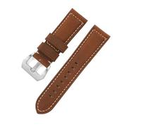 SEQLTWFC Bracelet de montre en cuir compatible avec Panerai Crazy Horse, bracelet sport for homme, 20 mm, 22 mm, 24 mm, 26 mm(Dark Brown,20mm)
