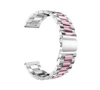 SEQLTWFC Bracelet de montre Starlight en acier inoxydable 20/22 mm, compatible avec Samsung Galaxy Watch 3, 4 et 5 Pro 40 mm, 44 mm, 42 mm, 46 mm Active2(Silver pink,20mm)