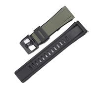 SEQLTWFC Bracelet en caoutchouc et résine compatible avec Casio GA2000 Prg-600 Prg-650 PRW-6600, bracelet de sport étanche, accessoires de montre(Amry Green,GA2000)