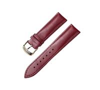 SEQLTWFC Bracelets de montre en cuir de veau 14 mm, 16 mm, 18 mm, 20 mm, 22 mm, accessoires de montre for hommes et femmes, bracelets de montre d'affaires(Purple,20mm)