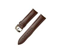 SEQLTWFC Bracelets de montre en cuir de veau 14 mm, 16 mm, 18 mm, 20 mm, 22 mm, accessoires de montre for hommes et femmes, bracelets de montre d'affaires(Dark Brown,20mm)
